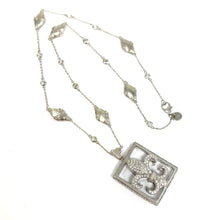 Load image into Gallery viewer, 18K Jude Frances Fleur-De-Lis Diamond Necklace