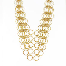 Load image into Gallery viewer, 14K Circle Bib Necklace