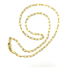 Load image into Gallery viewer, 14K Small Paper Clip Necklace