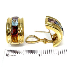 Load image into Gallery viewer, 14K Multi-Gemstone Earrings