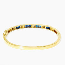 Load image into Gallery viewer, 18k Sapphire And Diamond Bangle