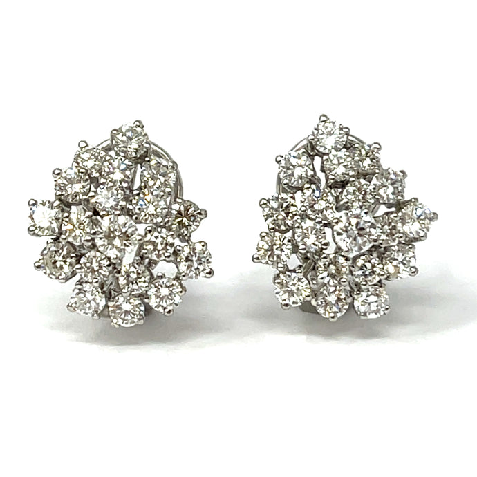 18K 5.40 Carat Diamond Earrings