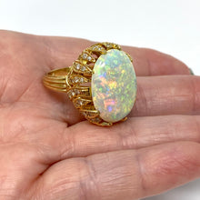 Load image into Gallery viewer, 14k Opal And Diamond Ring