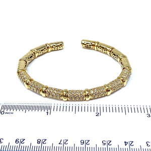 14k Diamond Flex Bangle