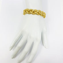 Load image into Gallery viewer, 14K Italian Braided Tubogas Bracelet