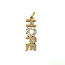 Load image into Gallery viewer, 14K Diamond Hope Pendant