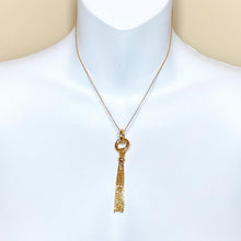 Load image into Gallery viewer, 14K Italian Tassel Necklace