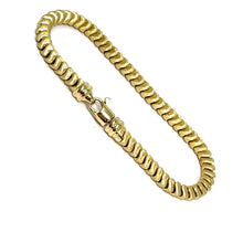 Load image into Gallery viewer, 14K Italian Snake Scale Bracelet