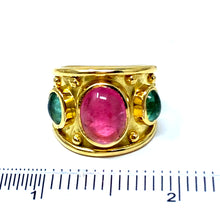 Load image into Gallery viewer, 18K Denise Roberge Cabochon Tourmaline Ring