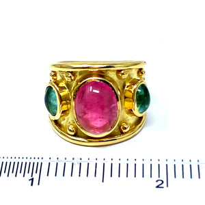 18K Denise Roberge Cabochon Tourmaline Ring