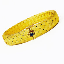 Load image into Gallery viewer, 18K Roberto Coin Large Woven Silk Flexible Bracelet