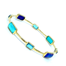 Load image into Gallery viewer, 18K Ippolita Rock Candy Gelato 8 Stone Bangle MSRP $3295