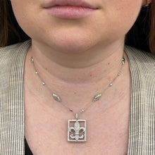 Load image into Gallery viewer, 18K Jude Frances Fleur-De-Lis Diamond Necklace