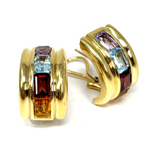 Load image into Gallery viewer, 14K Multi-Gemstone Earrings