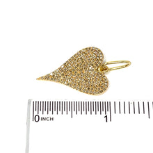 Load image into Gallery viewer, 14K Pave Diamond Heart Pendant