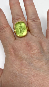 14k Gold Italian Intaglio Ring