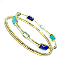 Load image into Gallery viewer, 18K Ippolita Rock Candy Gelato 8 Stone Bangle MSRP $3295