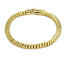 Load image into Gallery viewer, 14K Italian Snake Scale Bracelet