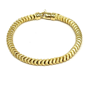 14K Italian Snake Scale Bracelet