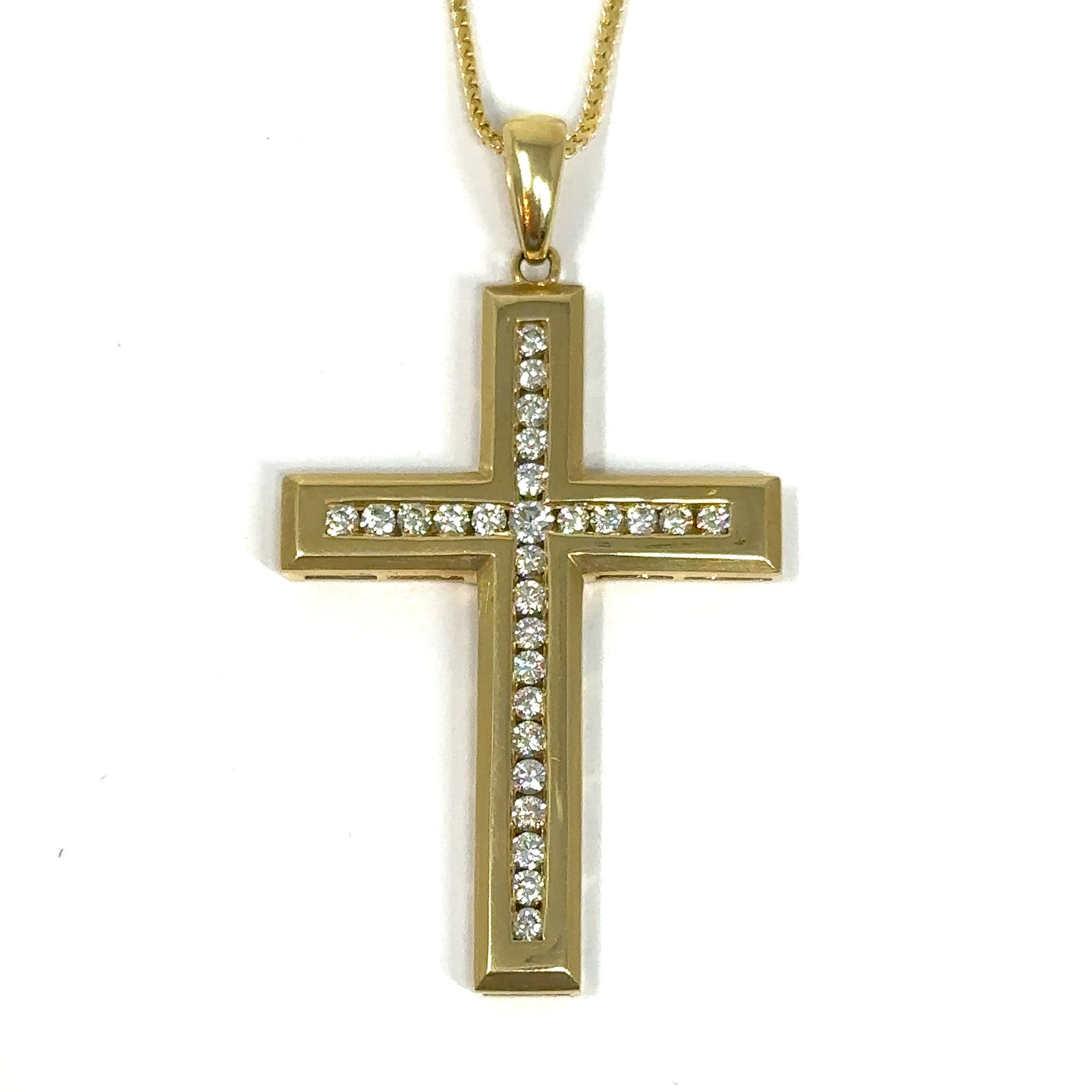 Effy diamond online cross necklace