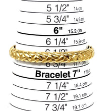 Load image into Gallery viewer, 14K Braid Motif Bangle