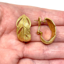 Load image into Gallery viewer, 14K Leaf Earrings