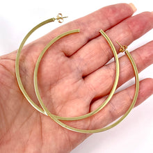 Load image into Gallery viewer, 14K Large Hoop Earrings