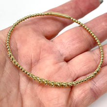 Load image into Gallery viewer, 14K Beaded Diamond Bangle