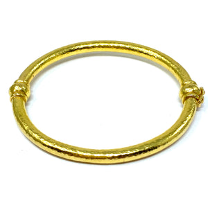 19K Elizabeth Locke Heavy Wire Bangle Bracelet MSRP $6400