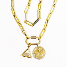 Load image into Gallery viewer, 14K Diamond Evil Eye Pendant