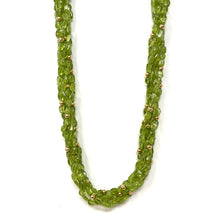 Load image into Gallery viewer, 14K Zoe B Multi Strand Peridot Necklace