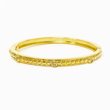 Load image into Gallery viewer, 14k Diamond Beaded Bangle