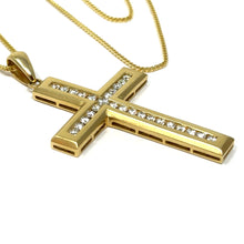 Load image into Gallery viewer, 14K Large Effy Diamond Cross Necklace MSRP $7499