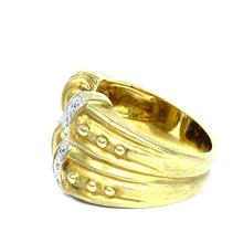 Load image into Gallery viewer, 18K Etruscan Diamond Ring