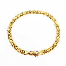 Load image into Gallery viewer, 18k Gold Byzantine Bracelet