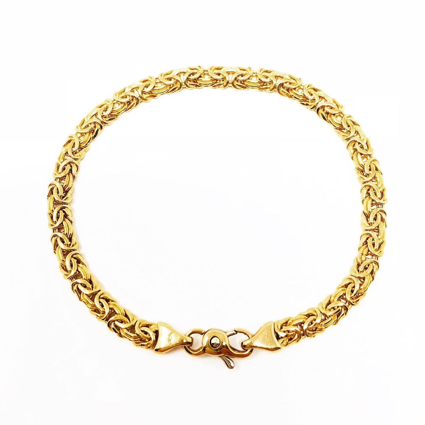 18k Gold Byzantine Bracelet