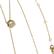 Load image into Gallery viewer, 10K Diamond Octagon Lariat Necklace