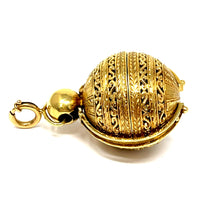 Load image into Gallery viewer, 18k Gold Ball Accordion Locket