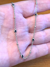 Load image into Gallery viewer, 14K Effy Sapphire And Diamond Necklace