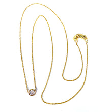 Load image into Gallery viewer, 14K .24 TCW Bezel Set Diamond Necklace