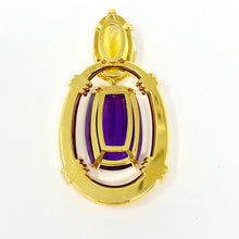 Load image into Gallery viewer, 18K Mauboussin Amethyst And Citrine Pendant