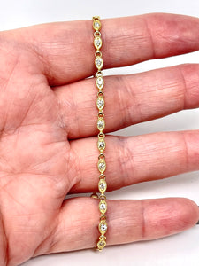 14K Dainty Diamond Bracelet