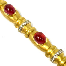 Load image into Gallery viewer, 18K Pink Tourmaline And Diamond Bracelet