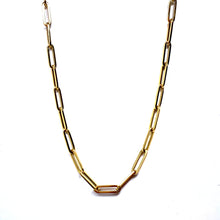 Load image into Gallery viewer, 14k Medium Paper Clip Necklace