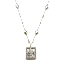 Load image into Gallery viewer, 18K Jude Frances Fleur-De-Lis Diamond Necklace