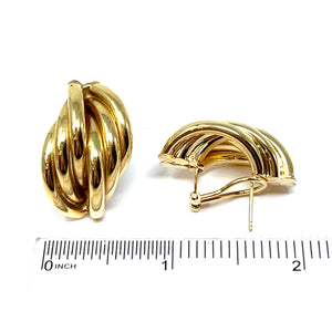 14K French Clip Knot Earrings