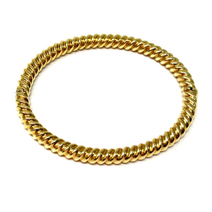 14K Italian Cable Bangle Bracelet