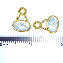 Load image into Gallery viewer, 19K Elizabeth Locke Crystal Venetian Glass Intaglio “Flying Pegasus” Earring Charms