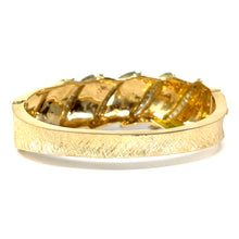 Load image into Gallery viewer, 14K Vintage Scalloped Diamond Bangle