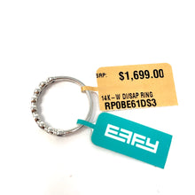 Load image into Gallery viewer, 14K Effy Bezel Set Sapphire And Diamond Ring MSRP $1699